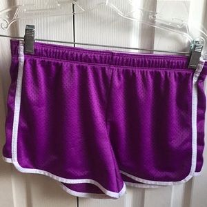 Justice purple athlete shorts